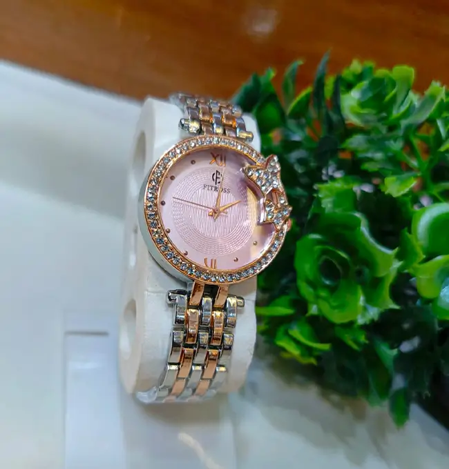 Fitross Ladies Fashion Watches Fitross Ladies Fashion Silver Gold Watches - Image 1